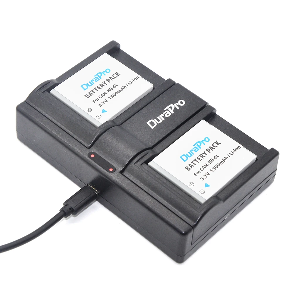 2 шт. NB 6L NB6L 6LH 1300 мАч литий ионная аккумуляторная батарея USB двойное зарядное