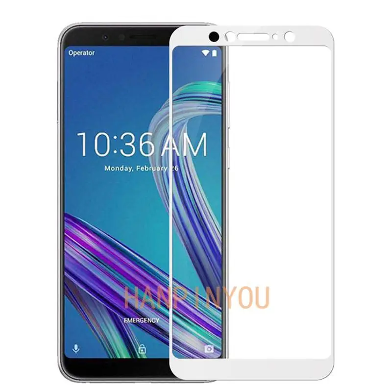 Закаленное стекло для Asus Zenfone Max Pro (M1) ZB601KL ZB602KL твердость 9H 2.5D полное покрытие |