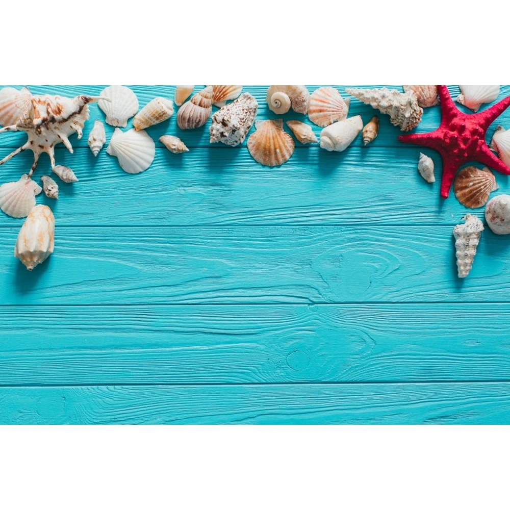 Yeele Shell синие доски деревянная доска продукт шоу еда фотографии фоны для