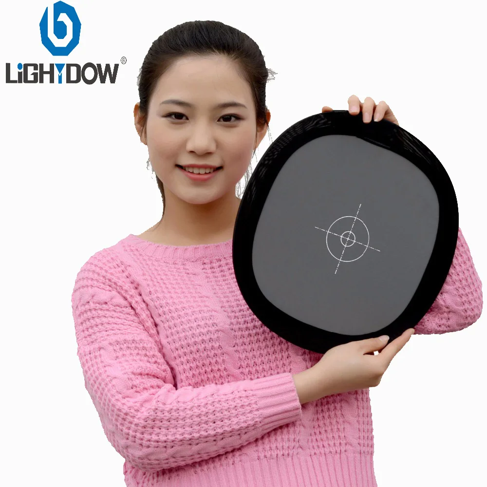 Складной двухсторонний отражатель для камеры Lightdow 12 дюймов 30 см 18% дюйма серая