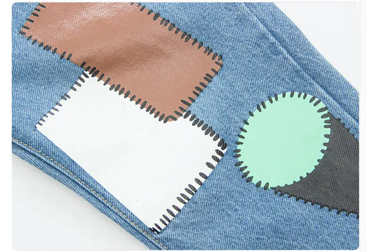 Джинсы для малышей брюки с рисунком мальчиков и девочек детские штаны джинсы