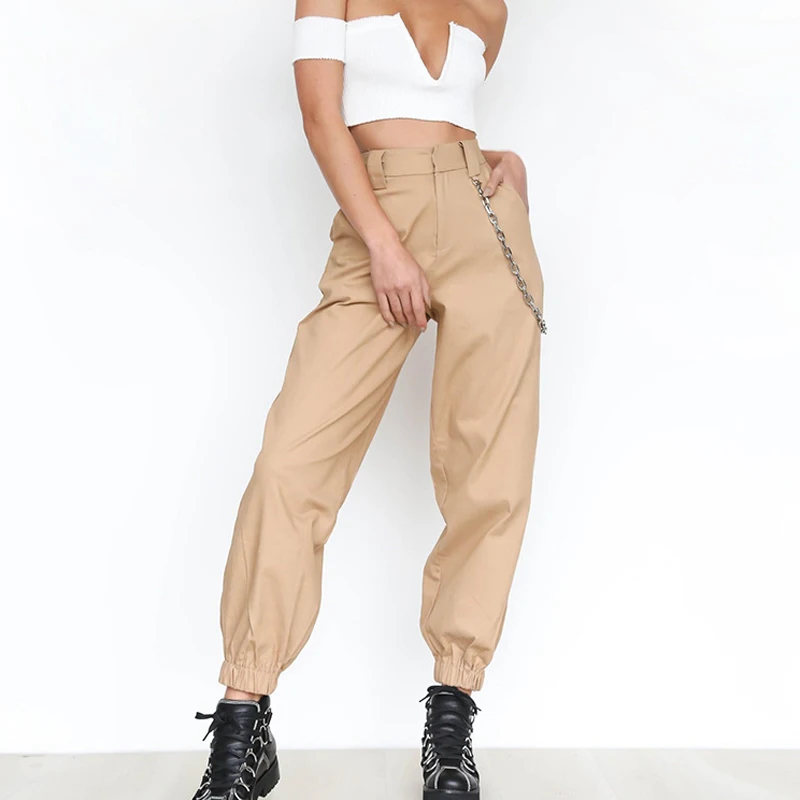 Новинка женские свободные шаровары Повседневные Дышащие Брюки с высокой талией