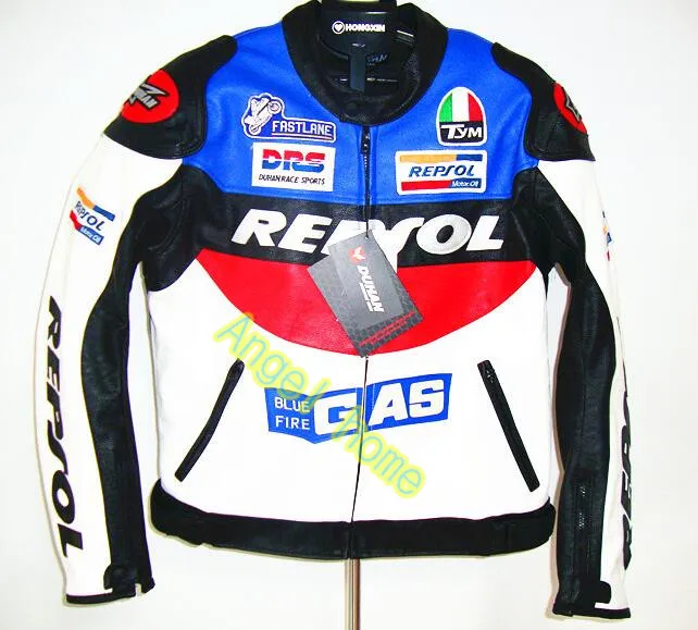 Куртка Moto GP REPSOL гоночная кожаная цветная куртка хорошего качества VS02 из