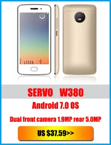 Телефон SERVO H1 4," Android 6,0 Spreadtrum7731C 4 ядра 1,2 ГГц мобильных телефонов Встроенная память 4 г Dual SIM 5MP GSM WCDMA телефонов смартфон