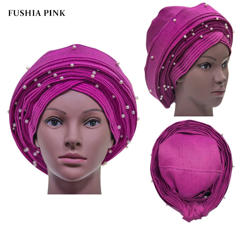 Авто геле нигерийский головной убор Африканский aso oke с бусинами 1 шт./компл.
