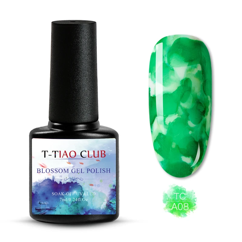 MZ130 T-TIAO CLUB floming лак для ногтей 7 мл градиентные акварельные чернила красная фиолетовая для украшения ногтей лак для маникюра DIY Дизайн украшения - Цвет: MZ130