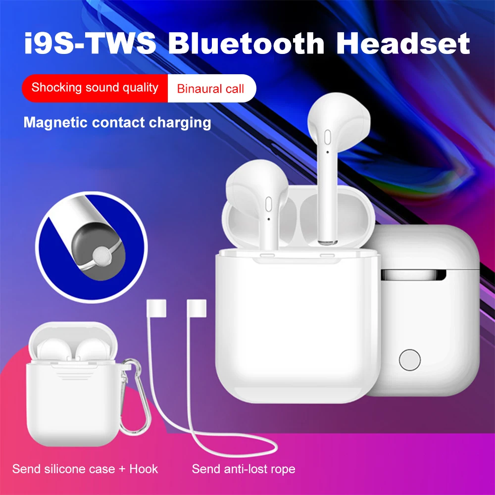 I9s tws mini 1:1 беспроводные наушники для android iphone гарнитура Мини наушники bluetooth 5,0 гарнитура-вкладыши Спорт с микрофоном