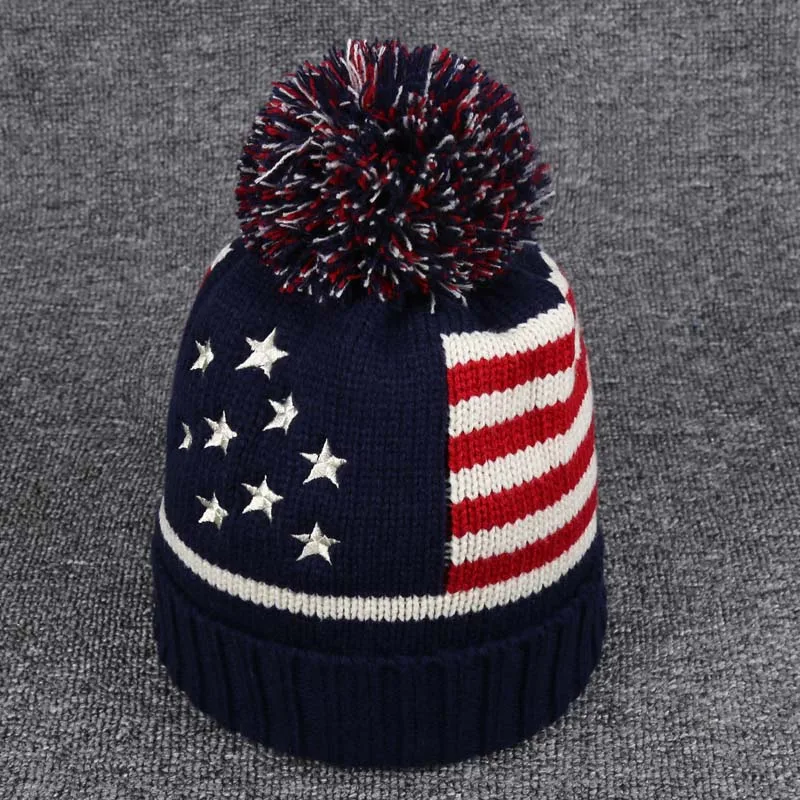 [YARBUU] Casual Beanies knitted winter hat for women and girl Knitting wool ball Warm Gorros Outdoor Brand Thick Female Cap | Аксессуары