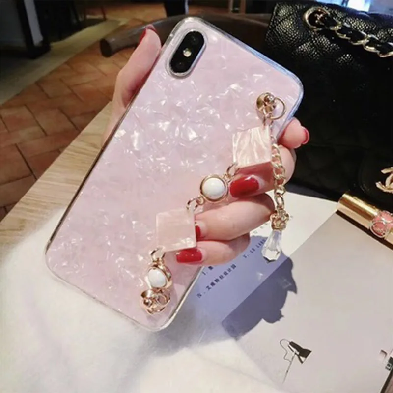 IPhoneX цепь стразы чехол для телефона iPhone7/8plusiPhone6S оригинальные силиконовые женские