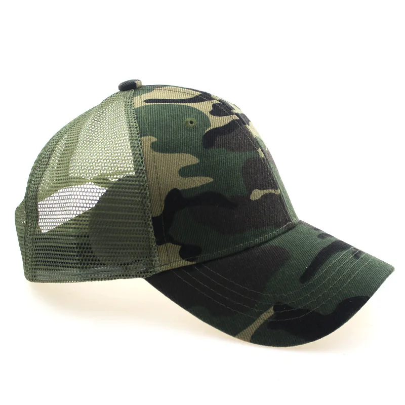 

2019 summer women solid color mesh trucker hat camo baseball cap