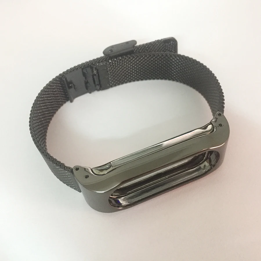 Металлический браслет для Mi Band 2 Безвинтовой наручный ремешок из нержавеющей