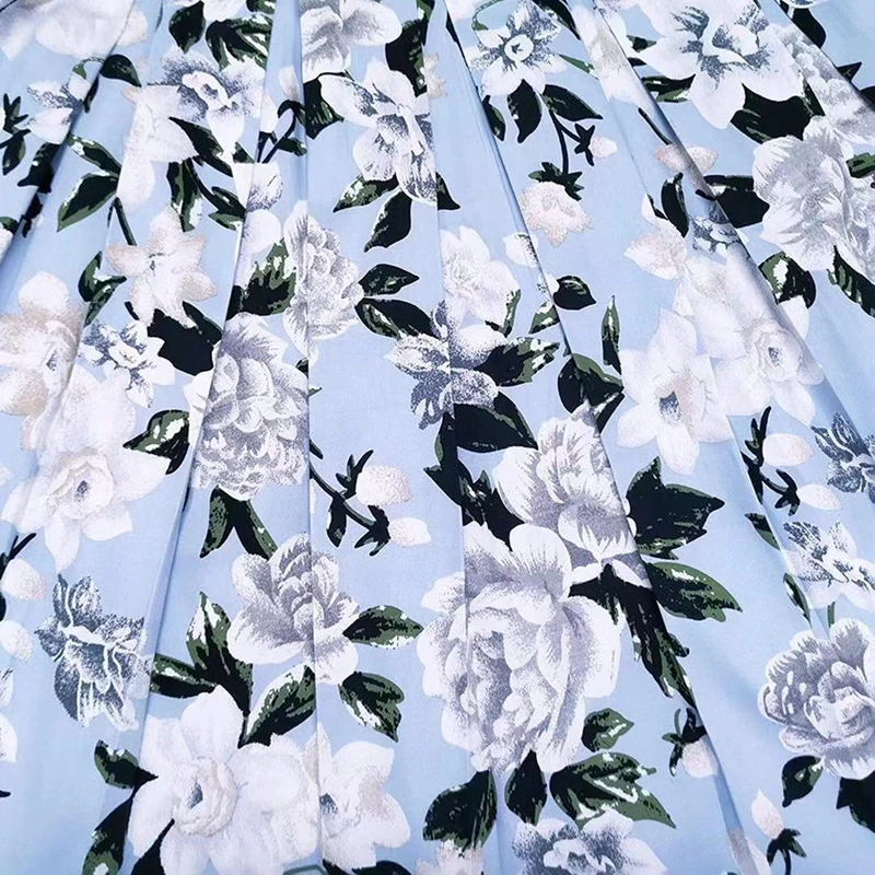 Лидер продаж новинка 1950-х расклешенные миди юбки с принтом женское элегантное