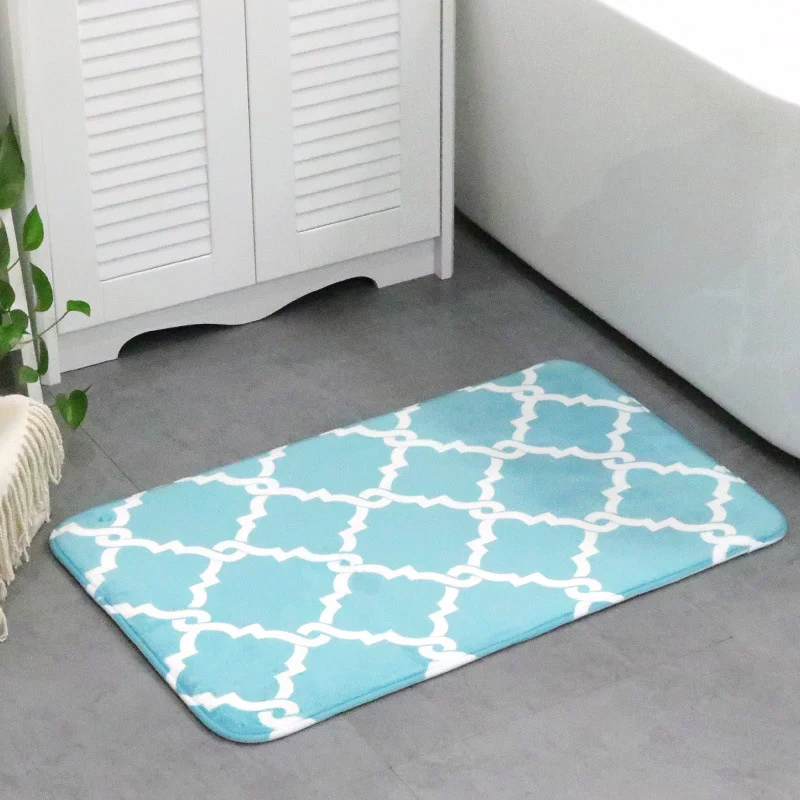 Geometric Printing Floor Mat Customized Door Waterproof Anti-Slip Foot Pad Kitchen Rug Carpet | Дом и сад