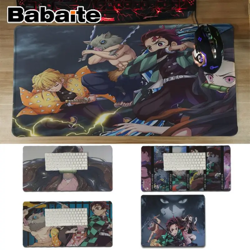 Babaite Demon Slayer Kimetsu no Yaiba, коврик для клавиатуры, резиновый игровой коврик для мыши, Настольный коврик, Комфортный коврик для мыши, игровой коврик для мыши