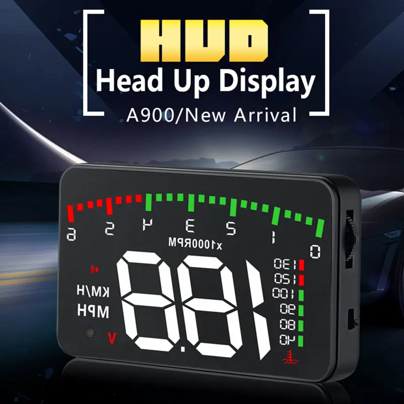 OBD 12 В предупреждающие спидометры HUD Дисплей портативный Усталость вождения