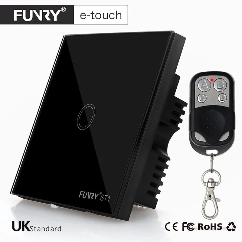 Funry Великобритании Стандартный st1 настенный выключатель света 1 Gang Путь