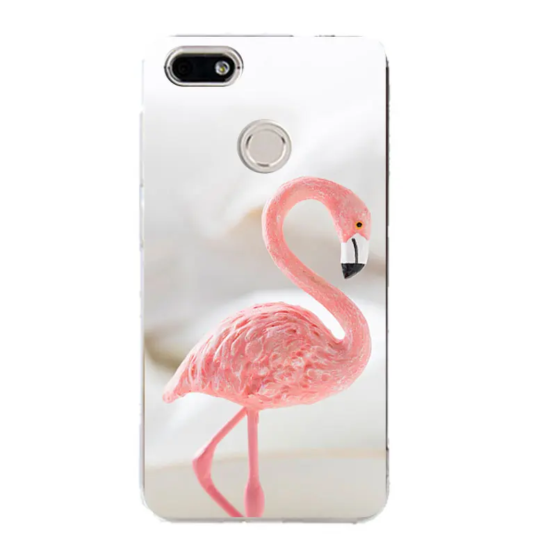 Qmswei ТПУ мягкий чехол для телефона huawei P10plus honor7 8 Y3 5A 5C 6A 6 S 3c 4c P8 P9lite яркого Фламинго