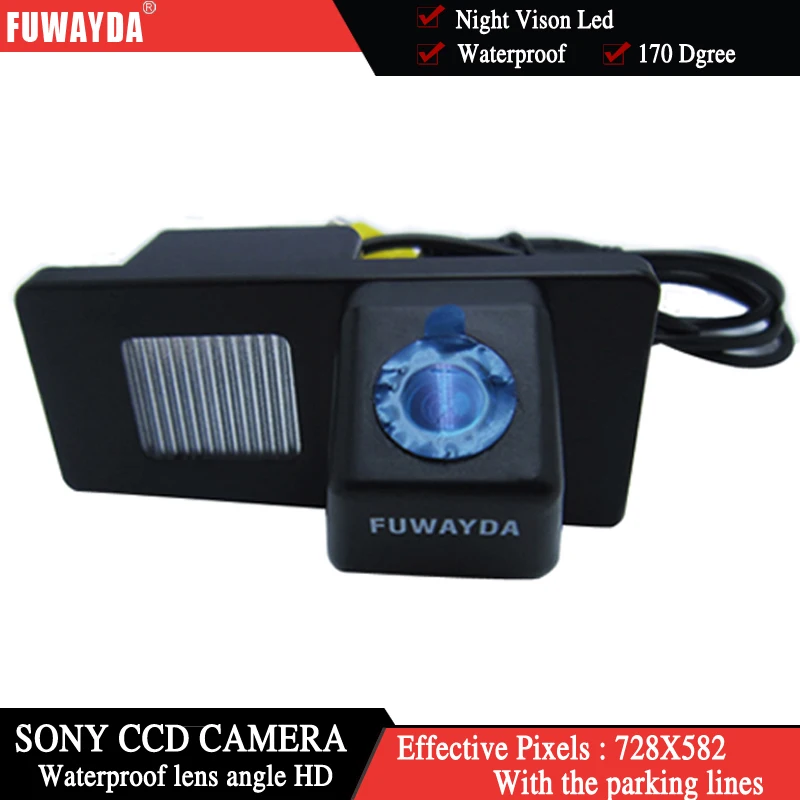 FUWAYDA For SONY CCD Car Reverse Rear View Mirror Image With Guide/Parking Line CAMERA for Ssangyong Rexton / Ssang yong Kyron