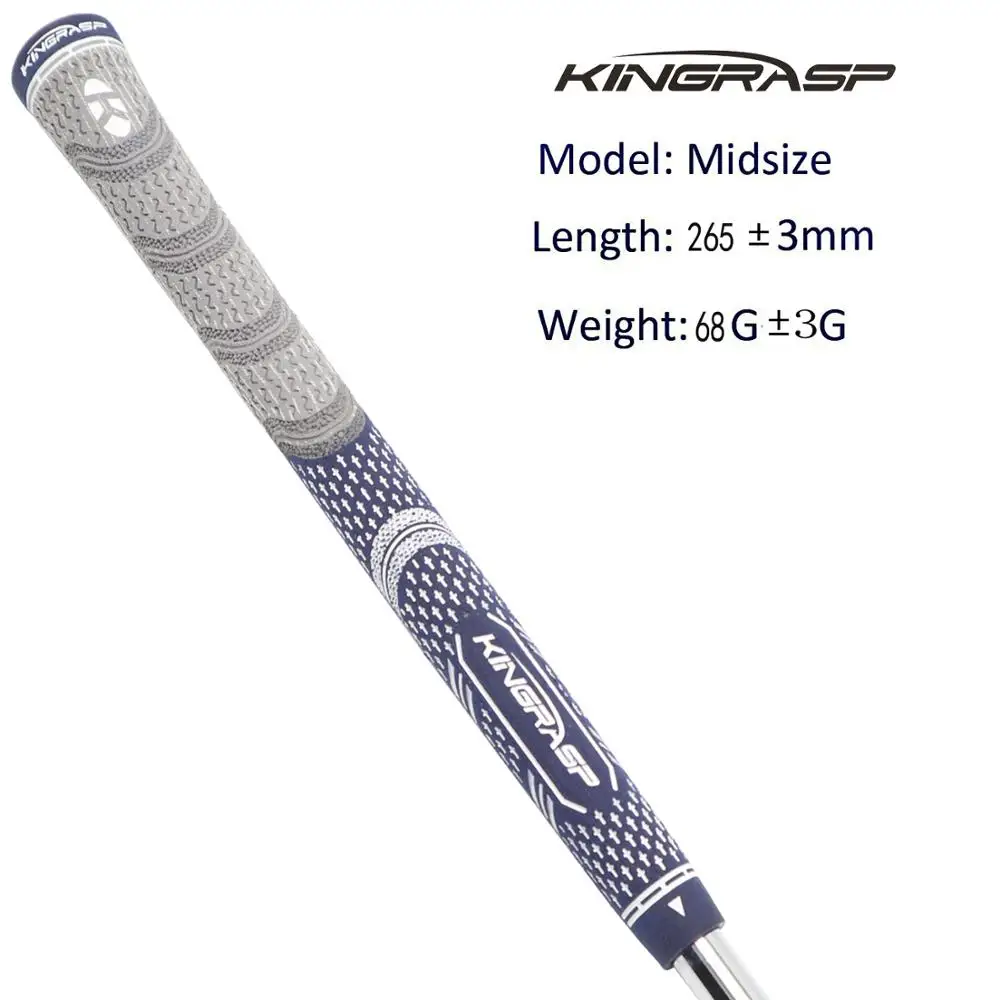 blue Midsize KINGRASP 13 шт. из искусственной кожи смерти захват гольф-клуба три размера Стандартный Средний размер и более размер захваты для гольфа - Цвет: blue Midsize