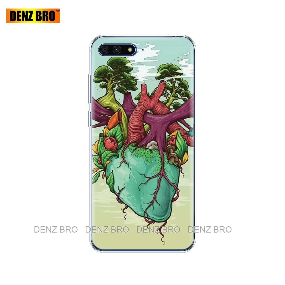 61674 Силиконовый чехол для huawei Y6 чехол 5,7 дюймов Atu-L21 телефон для huawei Y6 Prime Защитный Мягкий ТПУ чехол бампер - Цвет: 61674