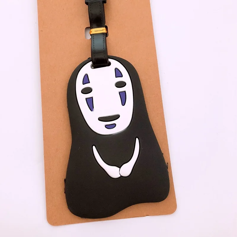 IVYYE 1 шт. Totoro Noface человек Аниме багажная бирка Аксессуары Чемодан ID портативный держатель тегов багажные этикетки для путешествий Новинка