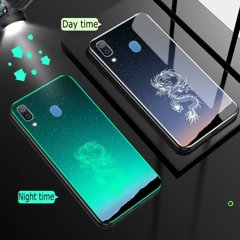 Чехол для samsung Galaxy A50 A30 A20 чехол из закаленного стекла светящийся противоударный мультяшный чехол с картинкой из сериала Teen Wolf для samsung Galaxy A30 A50 чехол