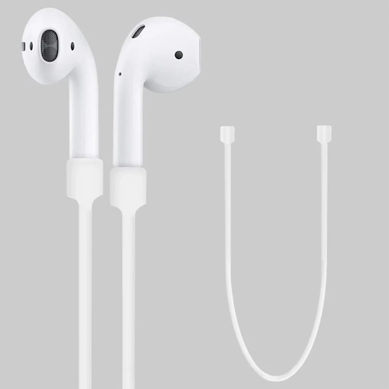 Белый силиконовый анти потерянный ремешок для наушников Apple AirPods наушники |