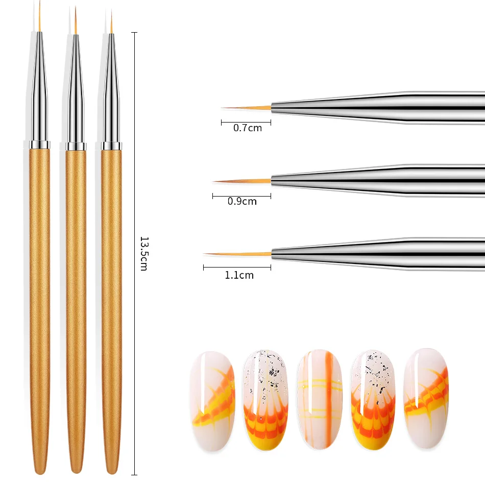 Кисти ROHWXY для дизайна ногтей нейлоновая кисть градиентного маникюра сделай сам