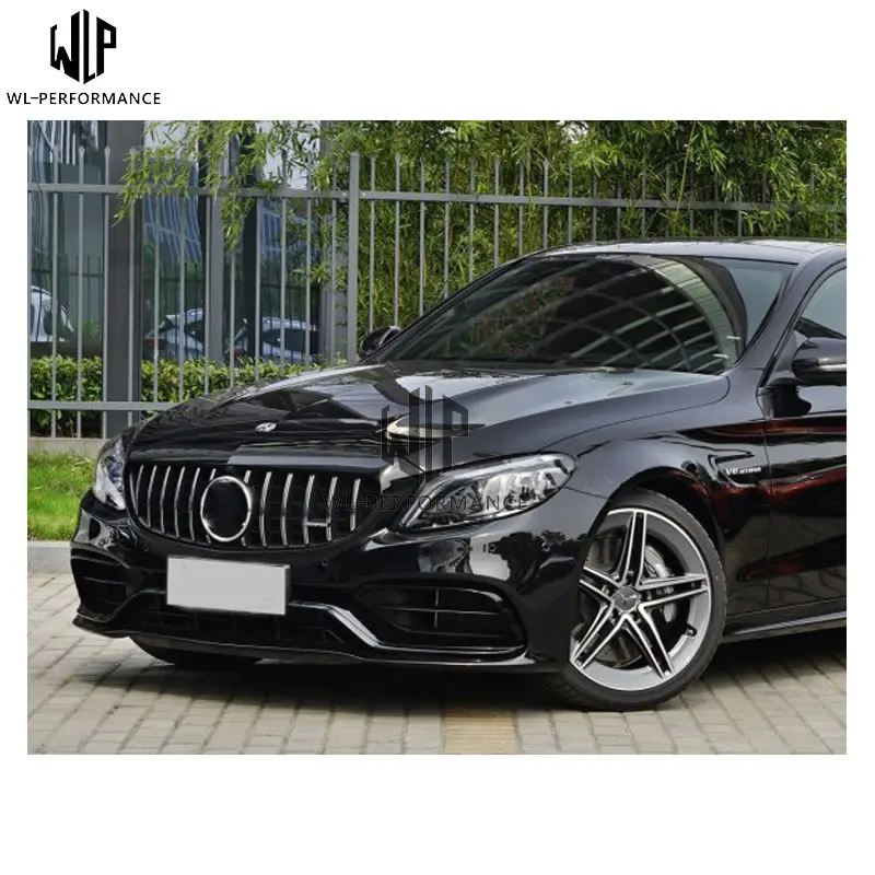 C Класс карбоновая крышка капота двигателя с комплектом кузова автомобиля для