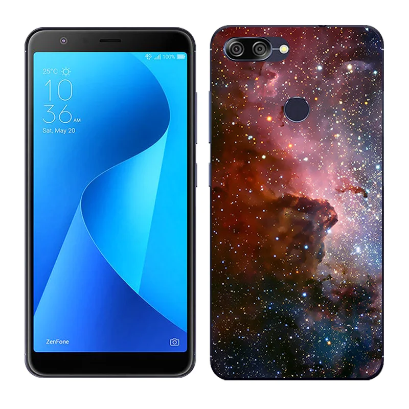 Силиконовый чехол для Asus Zenfone Max Plus M1, мягкая задняя крышка с рисунком Пейзажа для Asus Zenfone Max Plus M1 ZB570TL X018D