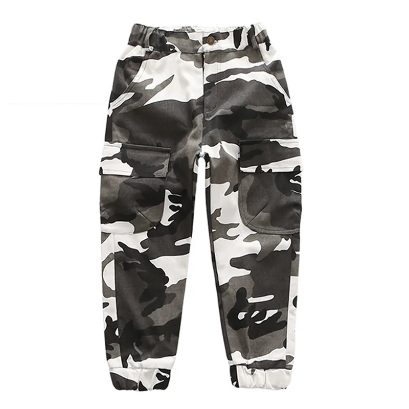 Pants Детский осенний комплект для взрослых, камуфляжные штаны для танцев в стиле хип-хоп и Серебристые блестящие куртки в стиле джаз, детский костюм-двойка - Цвет: Pants