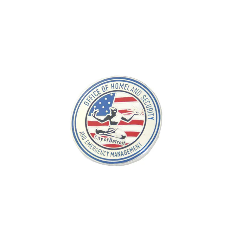 

Round Custom Design Badge High Quality American Flag Badge k200313