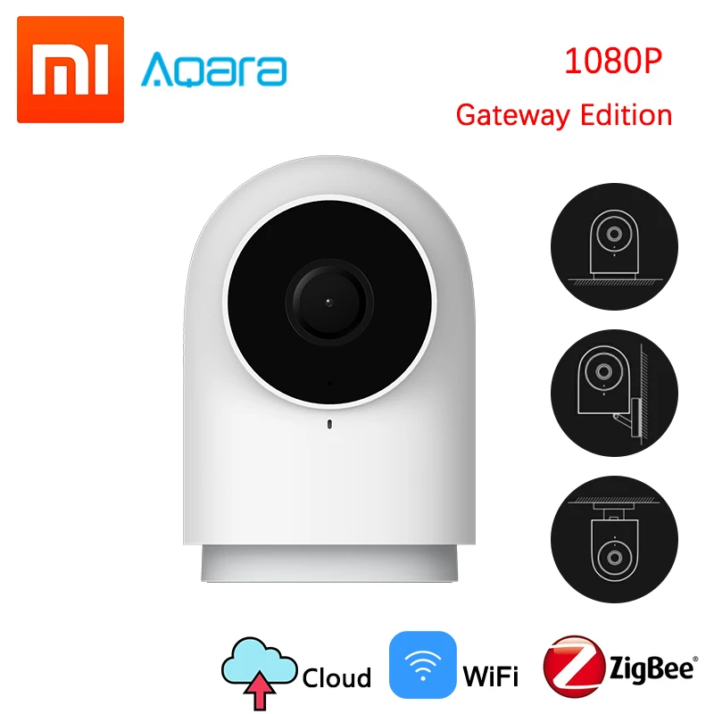 Оригинальные Xiaomi Aqara Смарт Камера G2 1080 P шлюз Edition Zigbee умная связь Wi Fi Беспроводной