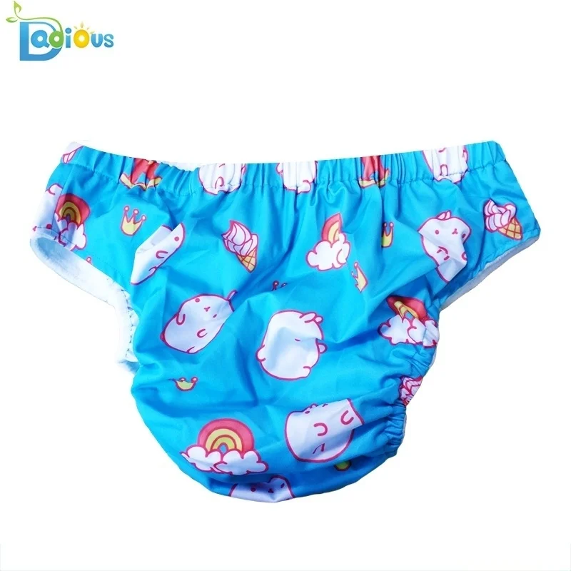 Мягкая ткань с принтом динозавра и бумажные подгузники брюки abdl подгузник для взрослых реквизит - Цвет: 1pcs Cloth Diaper-3