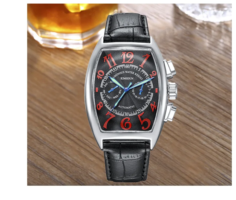 KIMSDUN Relogio Masculino новые мужские s часы Топ люксовый бренд спортивные водонепроницаемые кварцевые часы мужские модные платья замок Relog