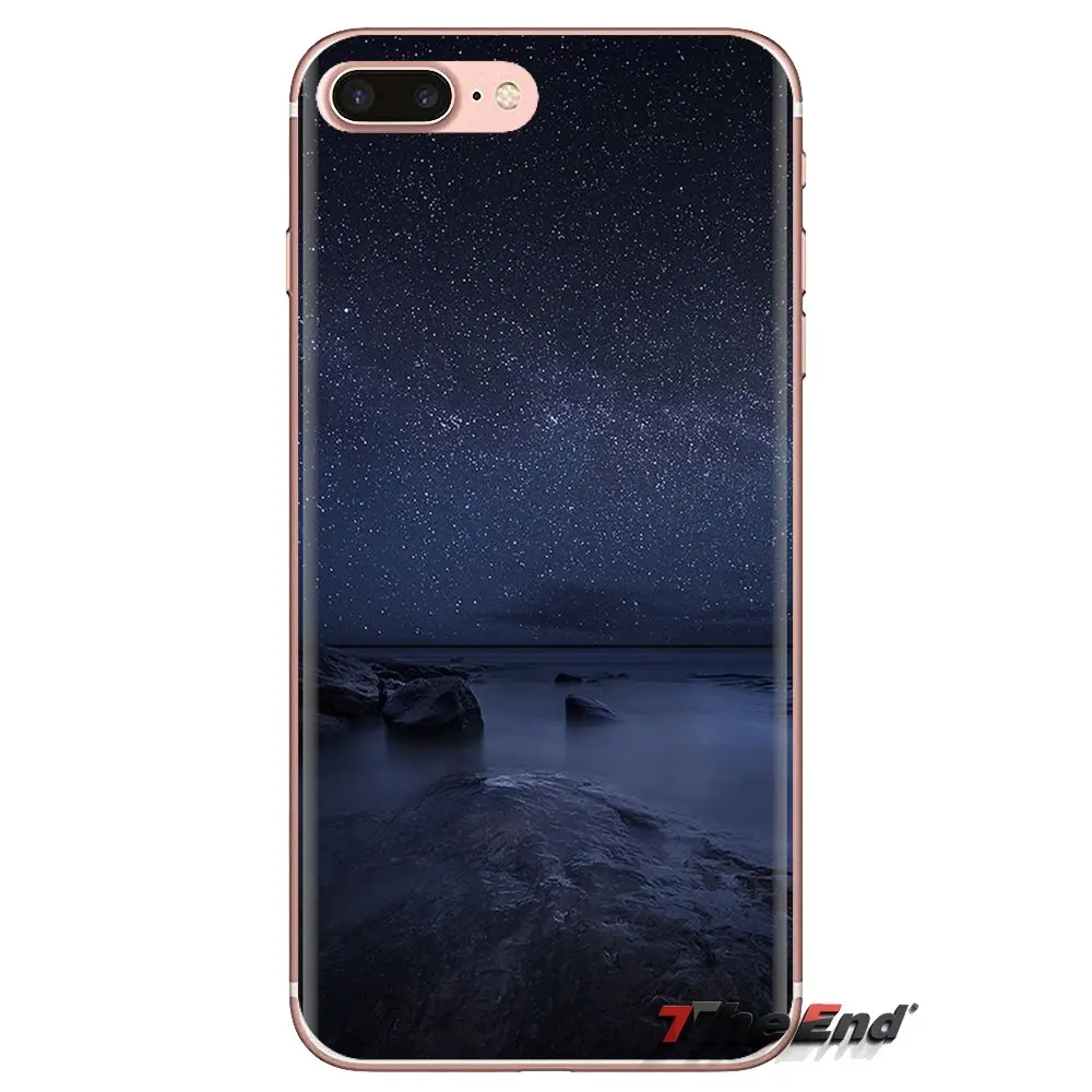 For iPod Touch Apple iPhone 4 4S 5 5S SE 5C 6 6S 7 8 X XR XS Plus MAX Alaska Mountains Night Transparent Soft Cases Covers |
