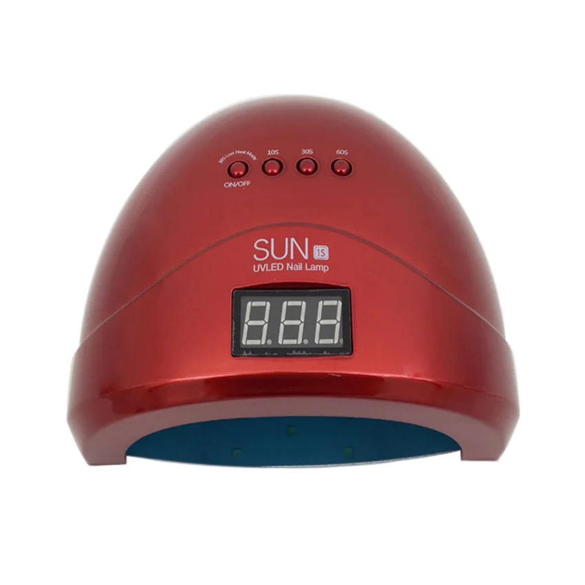 Red EU Plug Лампа для ногтей SUNONE 1S светодиодный светильник для ногтей сушилка для гель-лака сушка 48 Вт Гель-лак терапия лампа ультрафиолетовая Замена - Цвет: Red EU Plug