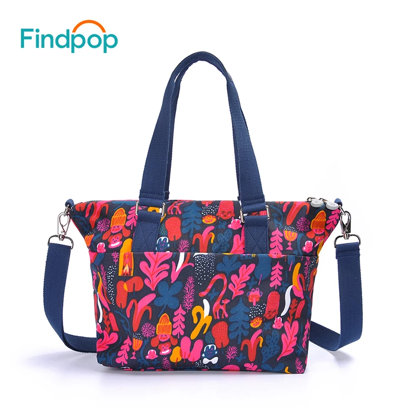 Брендовые женские сумки на плечо с цветочным принтом Findpop вместительные через