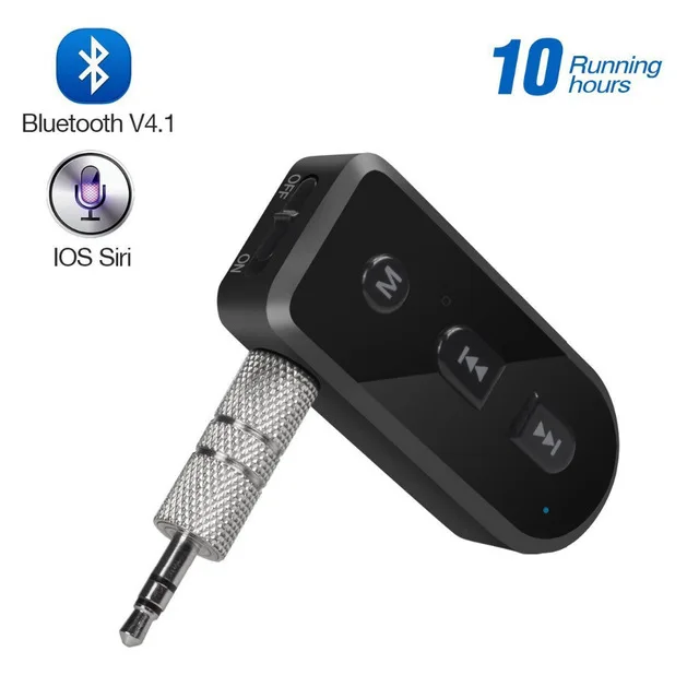 3 5 мм приемник Bluetooth беспроводной аудио Aux адаптер музыкальный Поддержка IOS siri для