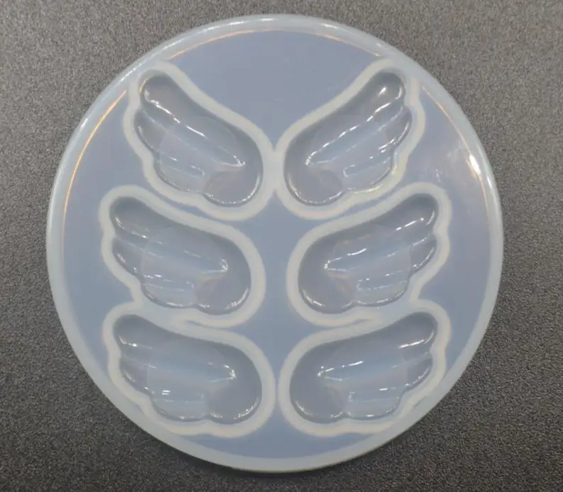 1pc=6pc Angel Wing DIY Jewelry Crystal UV Epoxy Resin Mold Pendant Translucent Molds Silicone Mould Mobile Phone Decoration Tool | Украшения