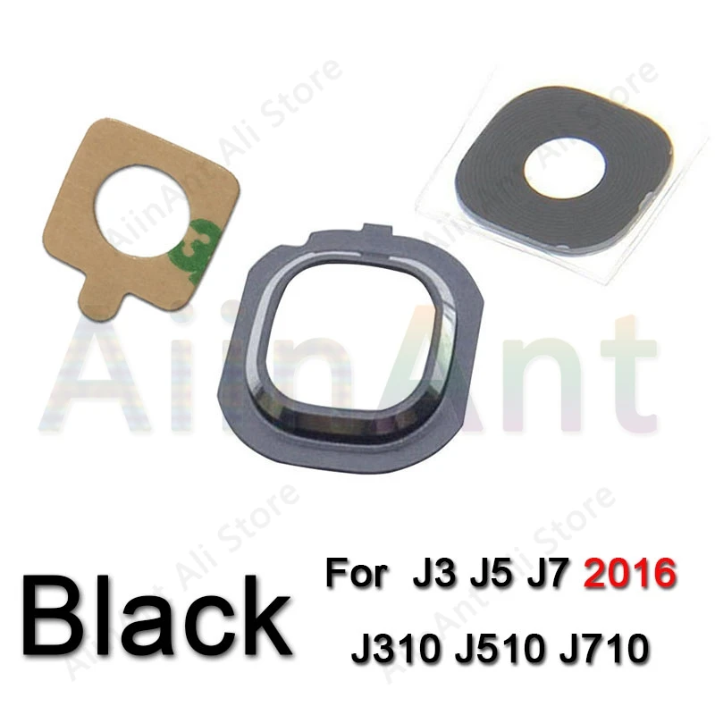 Стеклянная задняя камера для Samsung Galaxy J3 J5 J7 2015 2016 2017 J320 J530 J730 кольцо с наклейкой |