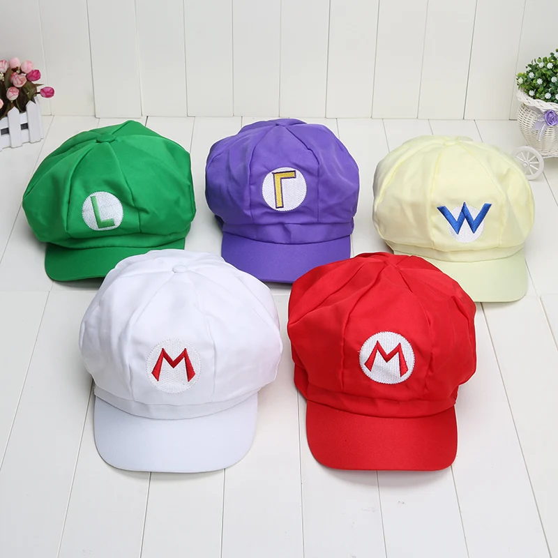 Аниме Марио Косплей Плюшевые Super mario Bros Бейсболка Кепка Луиджи Марио wario Waluigi плюшевая Кепка игрушка кукла подарки для детей