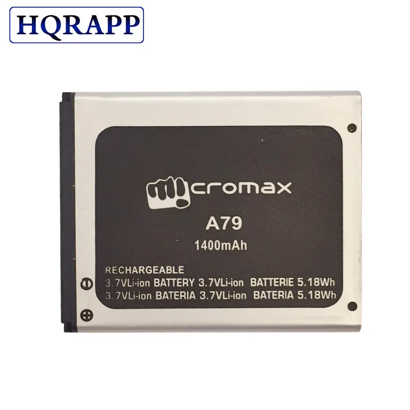 Сменный аккумулятор для Micromax A79 A 79 Bolt мобильного телефона с кодом отслеживания |