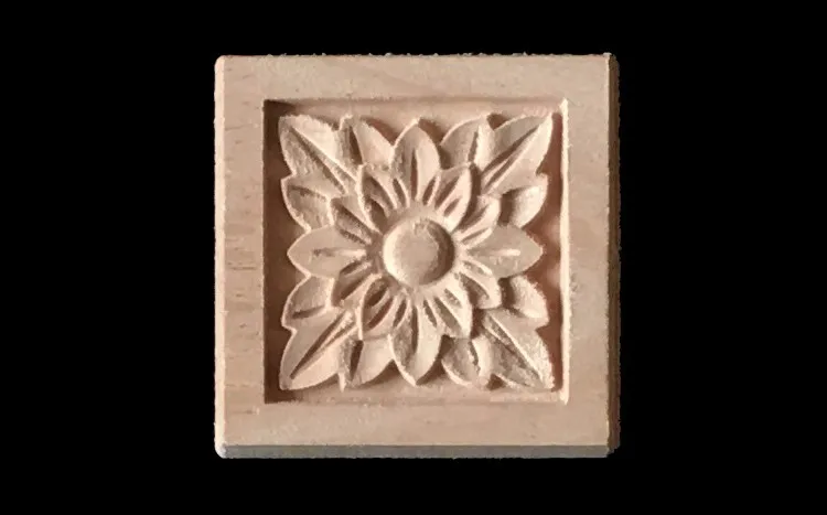 2017 Europe Cabinet Bed Door Wood Carving Applique Furniture Frame Accessories Wooden Plaque Flower Alphabet Carved Crafts 4 pcs | Мебель