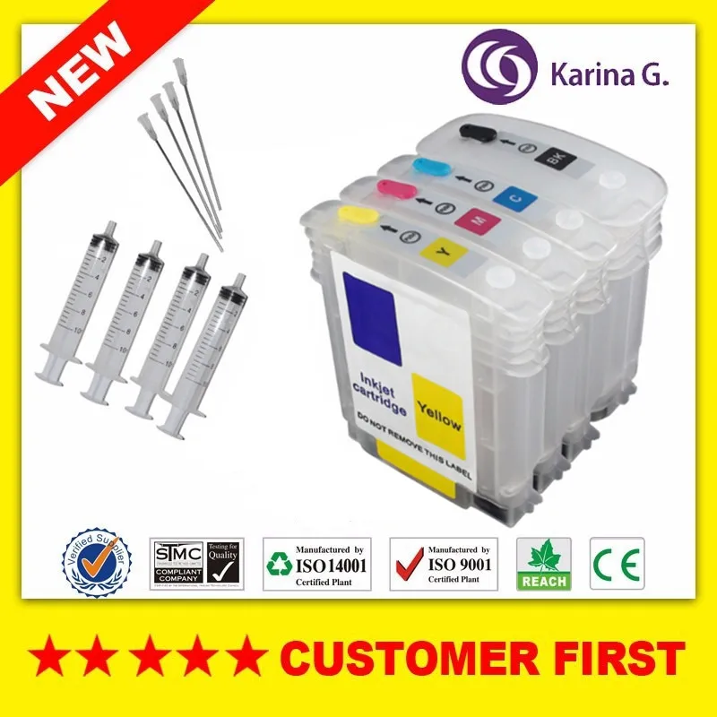 

1 Set Refillable For HP82 Empty ink Cartridges suit for HP Designjet 510