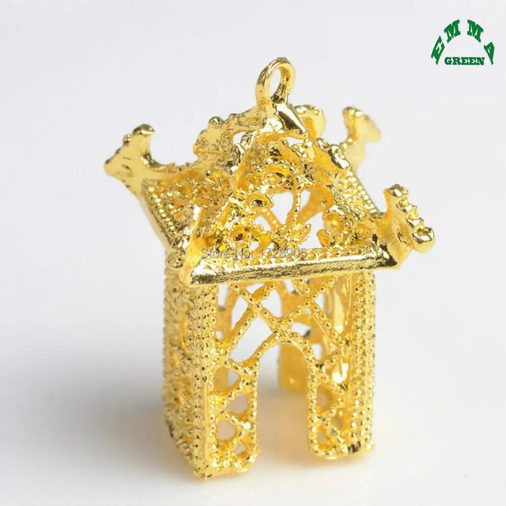 28x20x20mm 5pcs Antique Design For Wedding Hair Accessories
