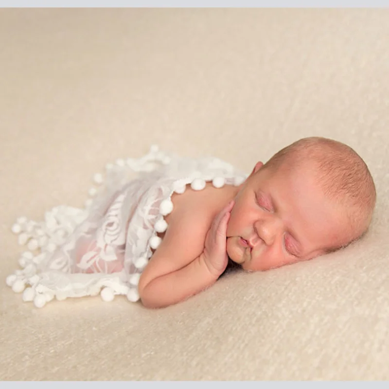 Реквизит для фотосессии новорожденных; аксессуары; мягкие кружевные Bebe обертывания с кисточками для маленьких мальчиков и девочек; фотографии; одежда; шарфы