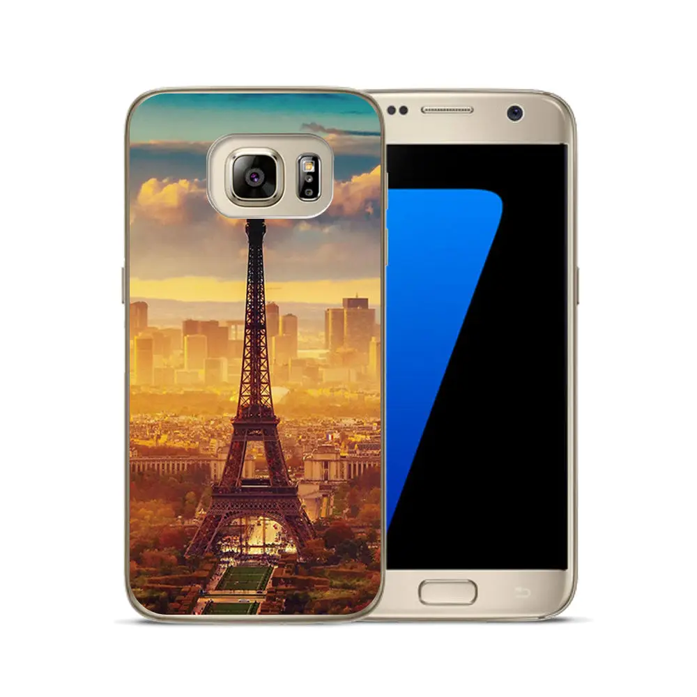 Умный защитный чехол для телефона Samsung S6 edge мягкий TP Для S8 прозрачный окрашенный