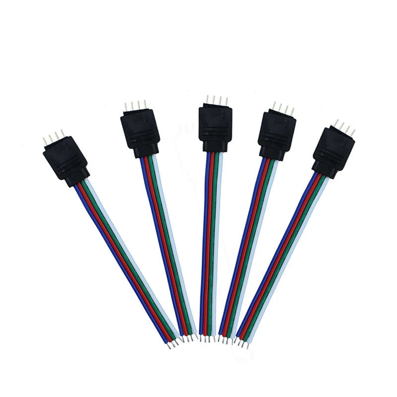 10 см 15 4 контактный разъем RGB для светодиодной ленты 3528/5050 RGB|rgb connector|rgb wire cablergb cable |