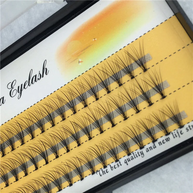Накладные ресницы 120 кластеров накладные для наращивания из искусственной норки